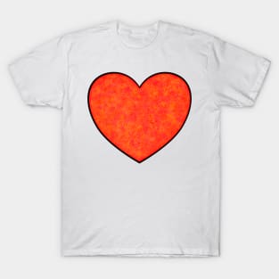 Red Vibrant Heart T-Shirt